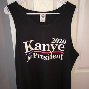 Kanye West for president 2020 NWOT L tank top